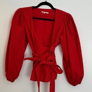 BrandNew✨Tularosa red blouse in medium